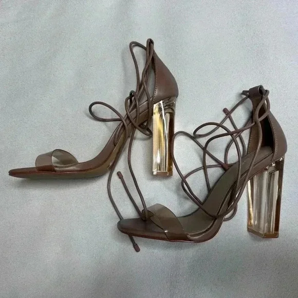 Brand  new clear Aldo chunky heels - Picture 3 of 5